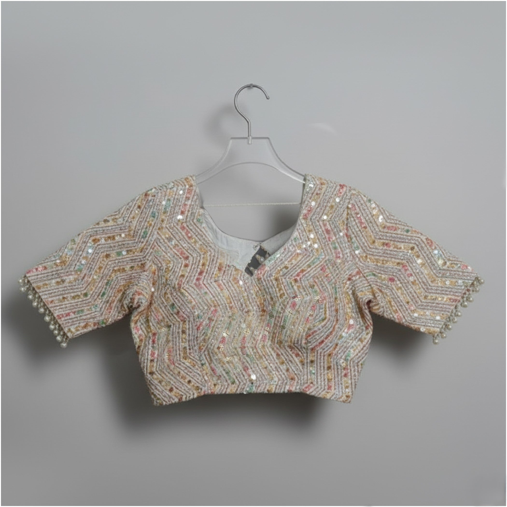 Lal Paar – Dashami Red Saree with White Floral Sequence| Iffati Puja Collection 2025